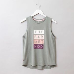 BAR METHOD STACKED LOGO MUSCLE TANK